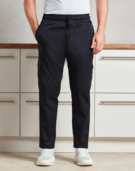Chef's Essential Cargo Pocket Trousers - Black