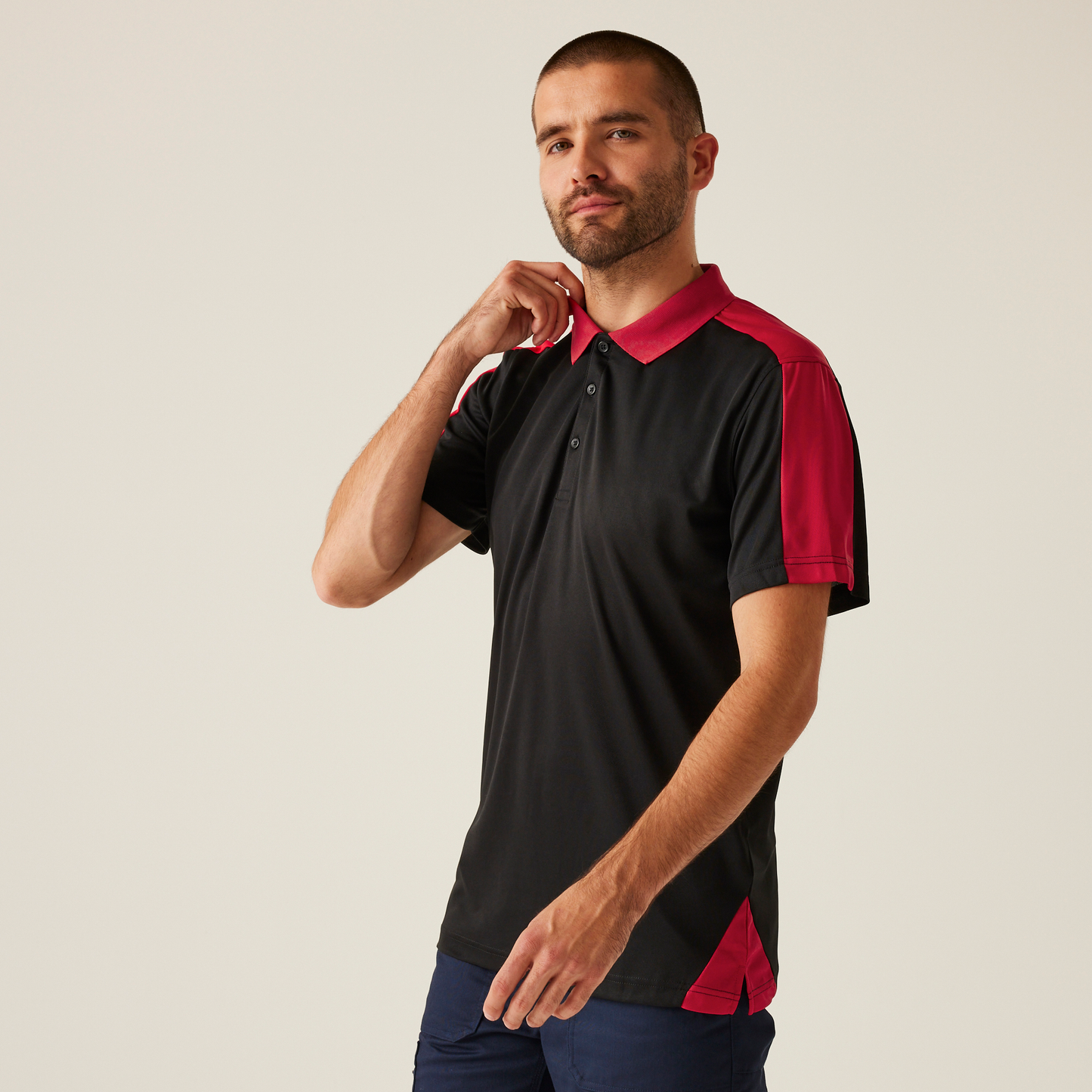 Contrast Wicking Polo