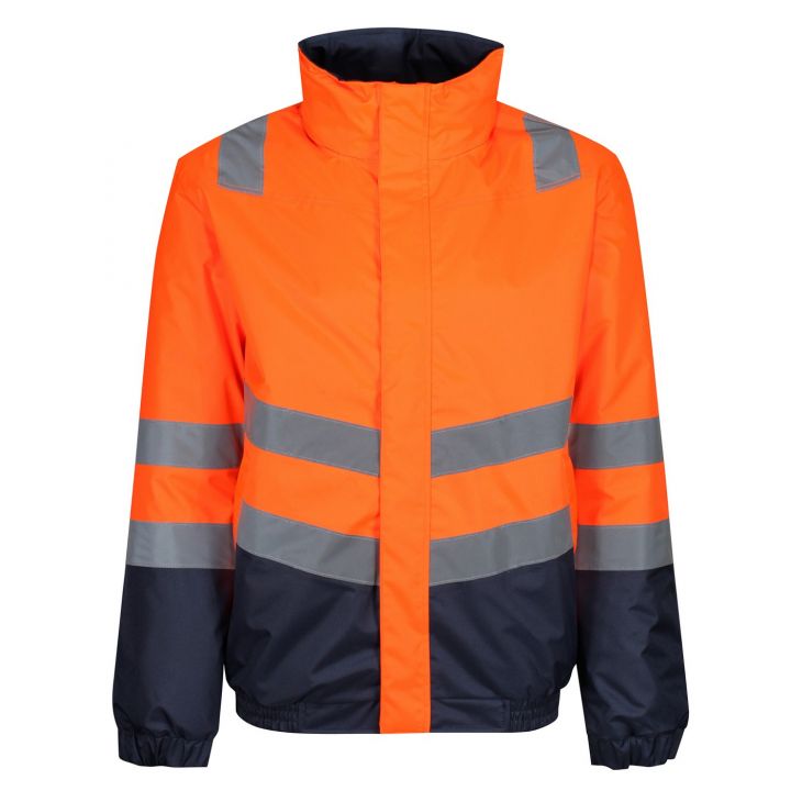Regatta High Visibility Classic Bomber Jacket - Orange